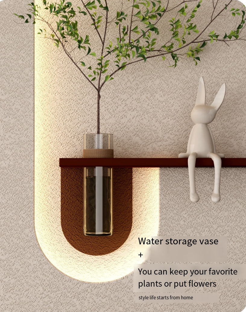 Elegant Foyer Decorative Wall Panel with Acrylic Design and LED Illumination