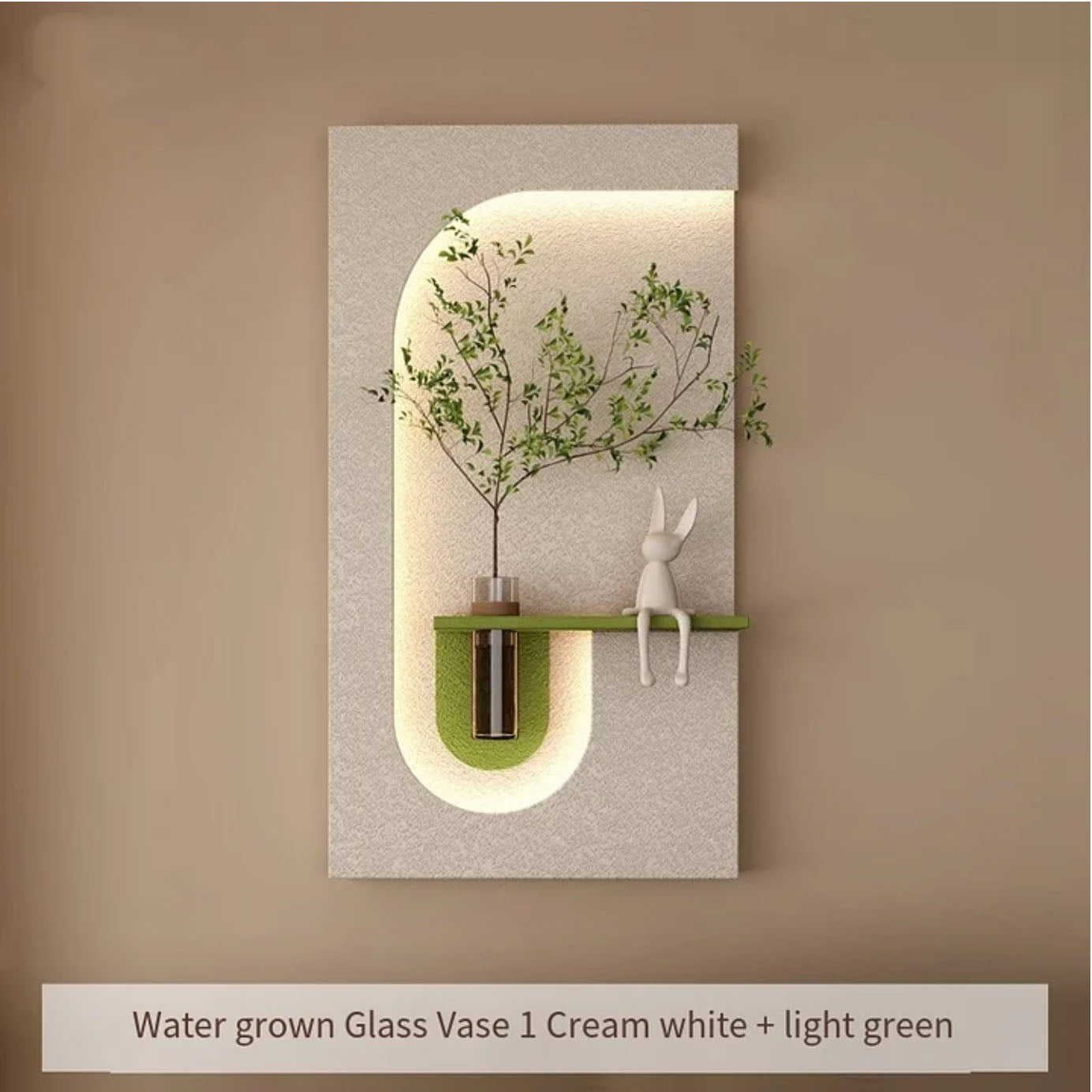 Elegant Foyer Decorative Wall Panel with Acrylic Design and LED Illumination