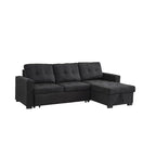 Eiram Berlin 5‑Seater L‑Shape Sofa Cum Bed with Hidden Storage & Magazine Pocket