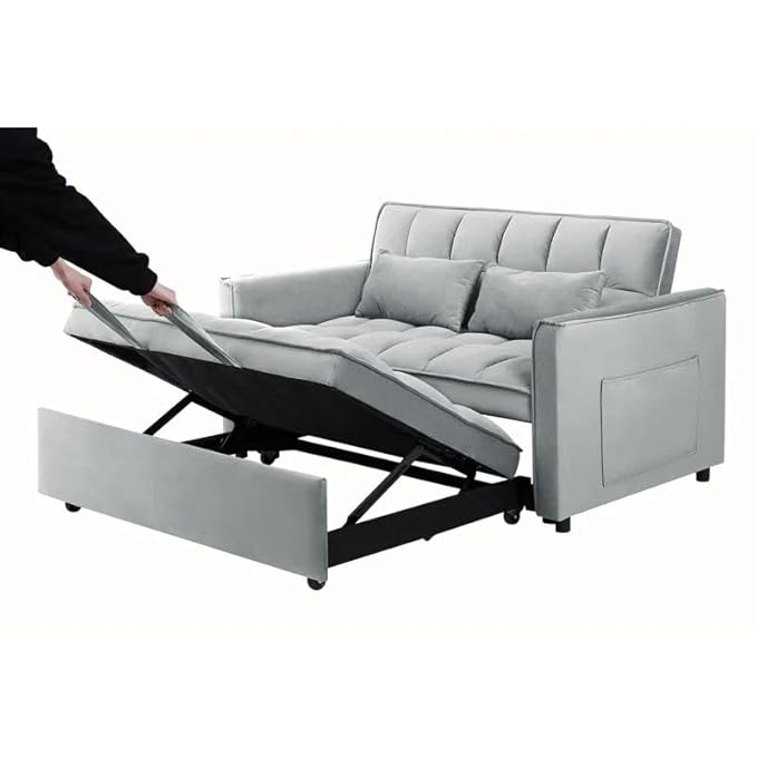 Eiram Dagger 2-Seater Sofa Bed with Adjustable Backrest