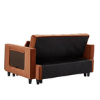 Eiraluxify Foldora 2‑in‑1 Sofa Cum Bed Pull‑Out Sleeper Couch with Side Storage