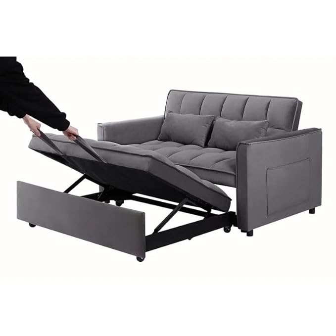 Eiram Dagger 2-Seater Sofa Bed with Adjustable Backrest