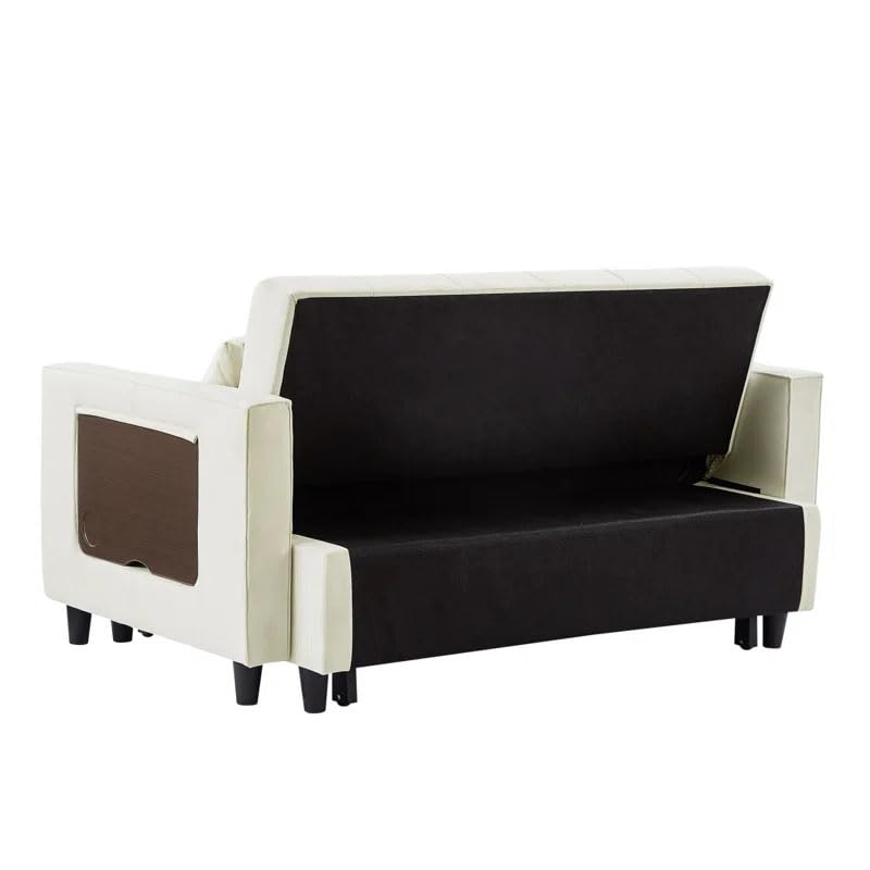 Eiram Foldora 2‑in‑1 Sofa Cum Bed Pull‑Out Sleeper Couch with Side Storage