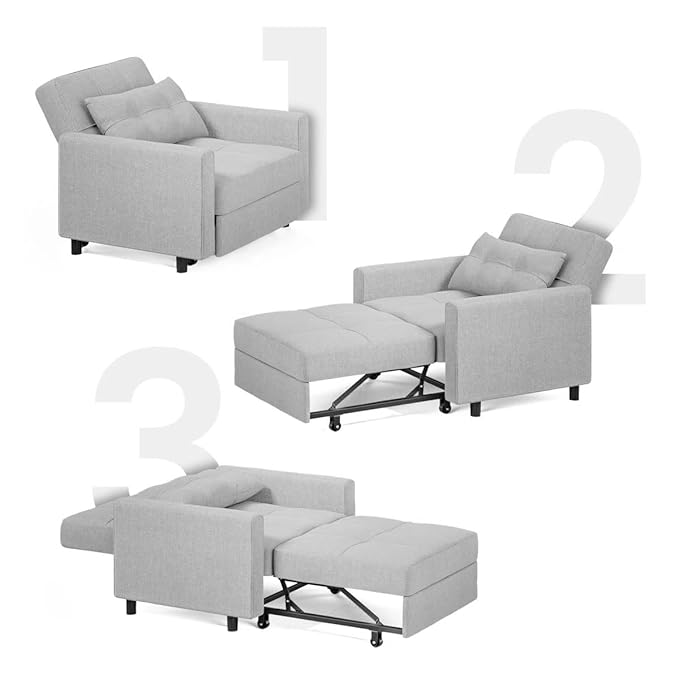 Eiram Zenfold 3-in-1 Sofa Cum Bed | Convertible Accent Chair