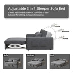 EIram Yessa 2‑Seater Convertible Sofa Cum Bed with Adjustable Backrest & 2 Pillows