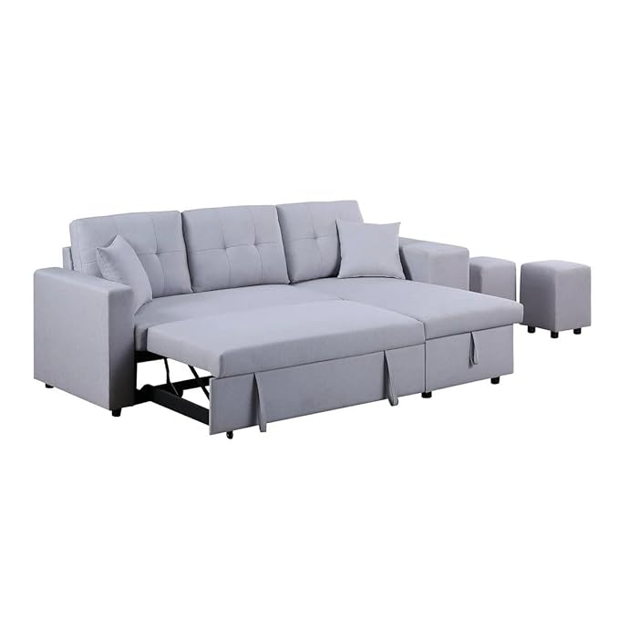 Eiram UrbanoFlex 5‑Seater Sofa Cum Bed with Storage