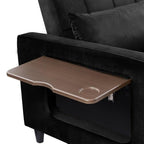 Eiram Foldora 2‑in‑1 Sofa Cum Bed Pull‑Out Sleeper Couch with Side Storage