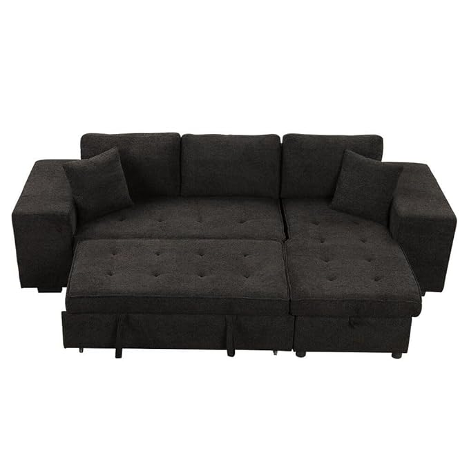 Eiram UrbanoFlex 5‑Seater Sofa Cum Bed with Storage