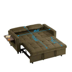 Eiram Foldora 2‑in‑1 Sofa Cum Bed Pull‑Out Sleeper Couch with Side Storage