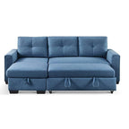 Eiraluxify Floza 5-Seater RHS L Shape Sofa Cum Bed with Storage