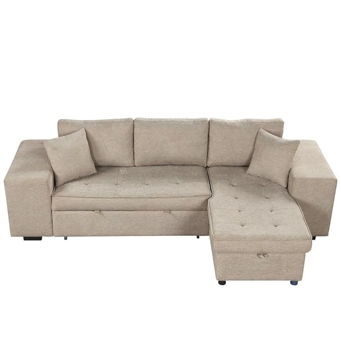 Eiram UrbanoFlex 5‑Seater Sofa Cum Bed with Storage