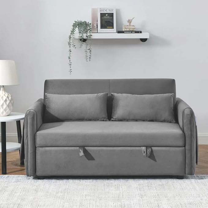 Eiram DuoNap 2‑Seater Sofa Cum Bed with Pull‑Out Bed