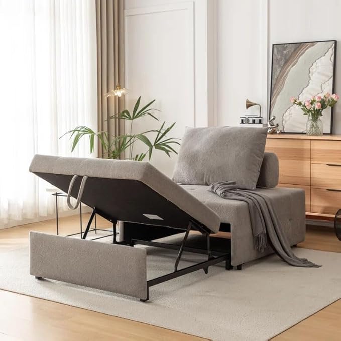 Eiram Calm Rest Adjustable Backrest Sofa Cum Bed