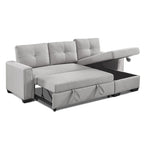 Eiram Floza 5-Seater RHS L Shape Sofa Cum Bed with Storage