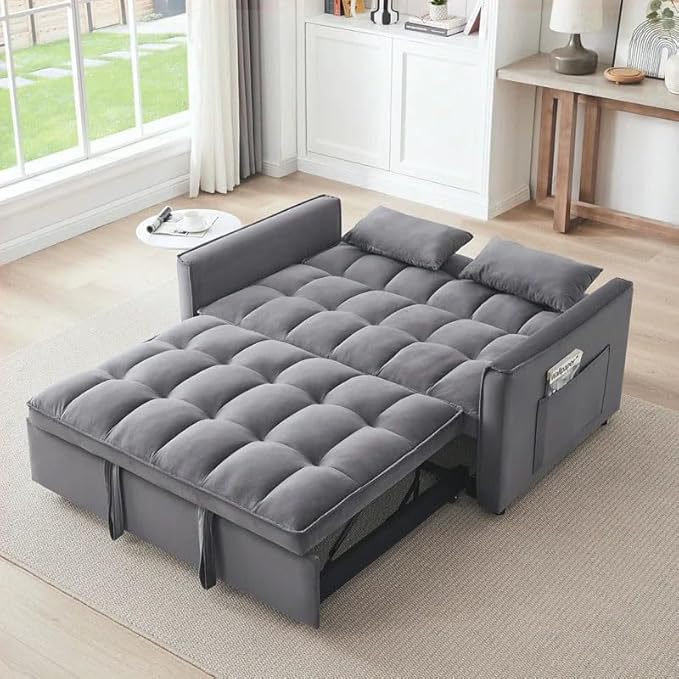 Eiram Dagger 2-Seater Sofa Bed with Adjustable Backrest