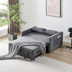 EIram Yessa 2‑Seater Convertible Sofa Cum Bed with Adjustable Backrest & 2 Pillows