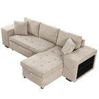 Eiram UrbanoFlex 5‑Seater Sofa Cum Bed with Storage