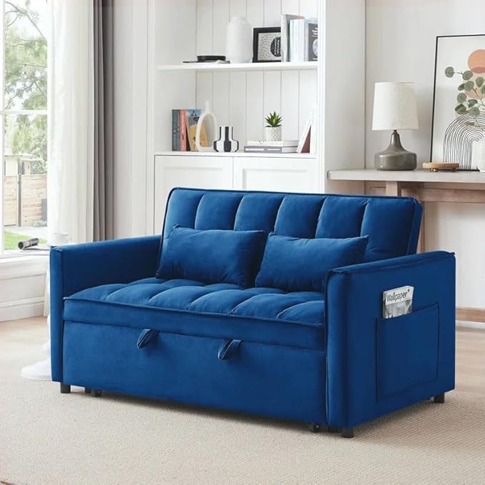 Eiram Dagger 2-Seater Sofa Bed with Adjustable Backrest