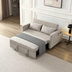 Eiram Yessa 2‑Seater Convertible Sofa Cum Bed with Adjustable Backrest & 2 Pillows