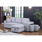 Eiram UrbanoFlex 5‑Seater Sofa Cum Bed with Storage