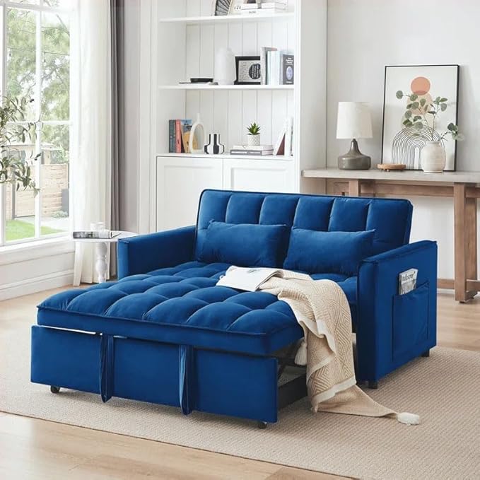 Eiram Dagger 2-Seater Sofa Bed with Adjustable Backrest