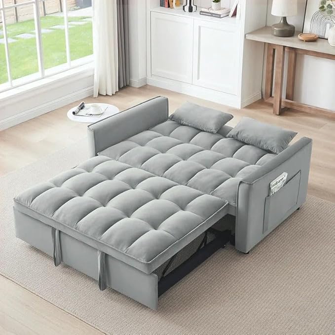 Eiram Dagger 2-Seater Sofa Bed with Adjustable Backrest