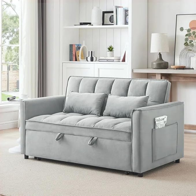 Eiram Dagger 2-Seater Sofa Bed with Adjustable Backrest