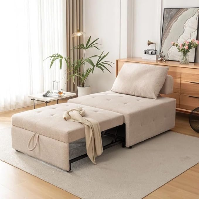 Eiram CalmRest Adjustable Backrest Sofa Cum Bed