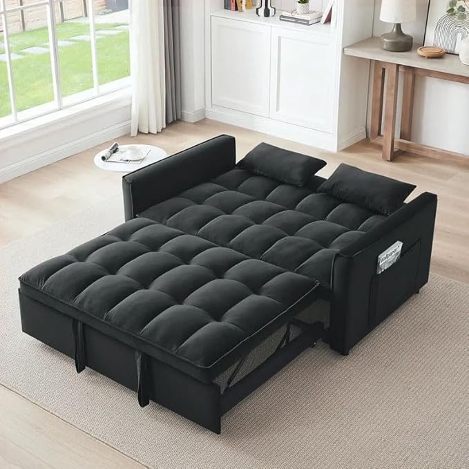 Eiram Dagger 2-Seater Sofa Bed with Adjustable Backrest