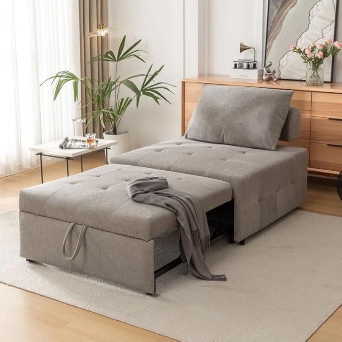 Eiram Calm Rest Adjustable Backrest Sofa Cum Bed