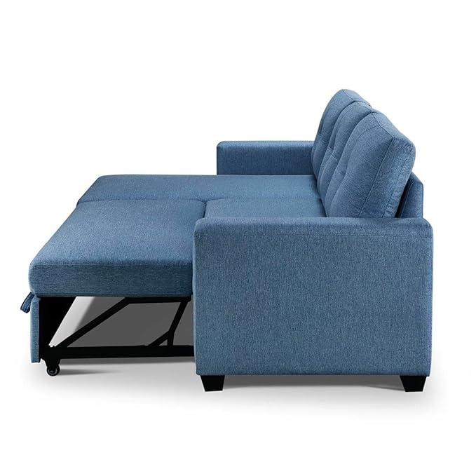 Eiram Floza 5-Seater RHS L Shape Sofa Cum Bed with Storage