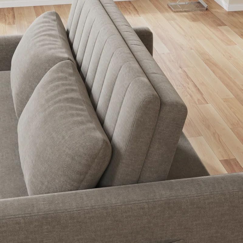 Eiram Yessa 2‑Seater Convertible Sofa Cum Bed with Adjustable Backrest & 2 Pillows