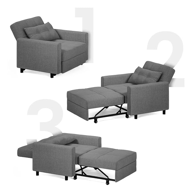 Eiram Zenfold 3-in-1 Sofa Cum Bed | Convertible Accent Chair