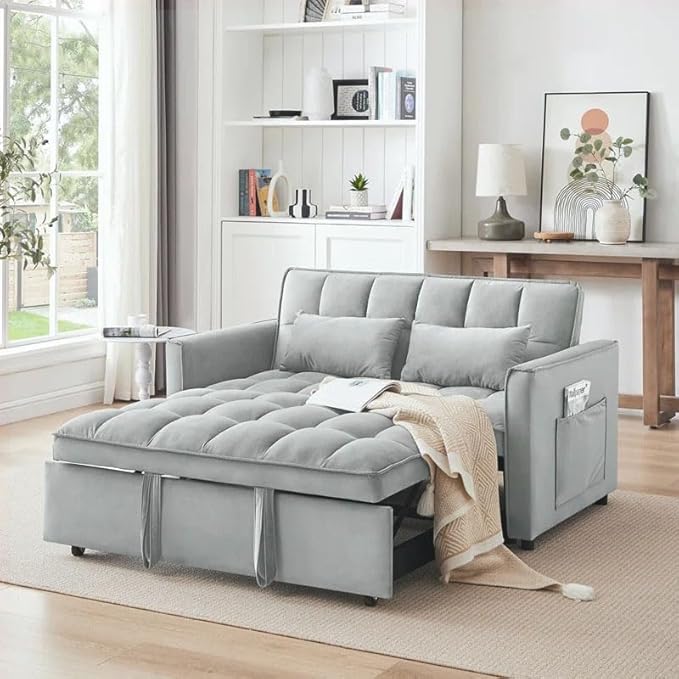 Eiram Dagger 2-Seater Sofa Bed with Adjustable Backrest