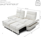 Eiram Dual Ease 3-in-1 Convertible Recliner Sofa Cum Bed