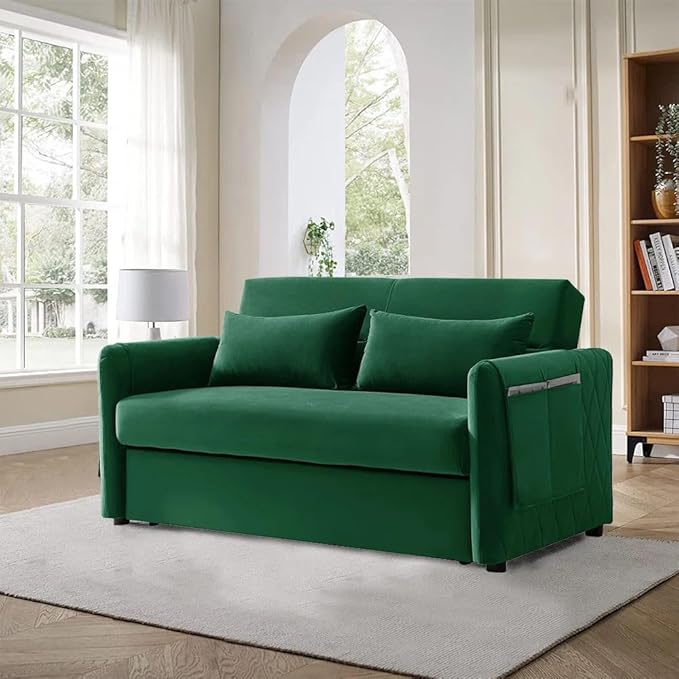 Eiram DuoNap 2‑Seater Sofa Cum Bed with Pull‑Out Bed