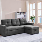 Eiram Floza 5-Seater RHS L Shape Sofa Cum Bed with Storage