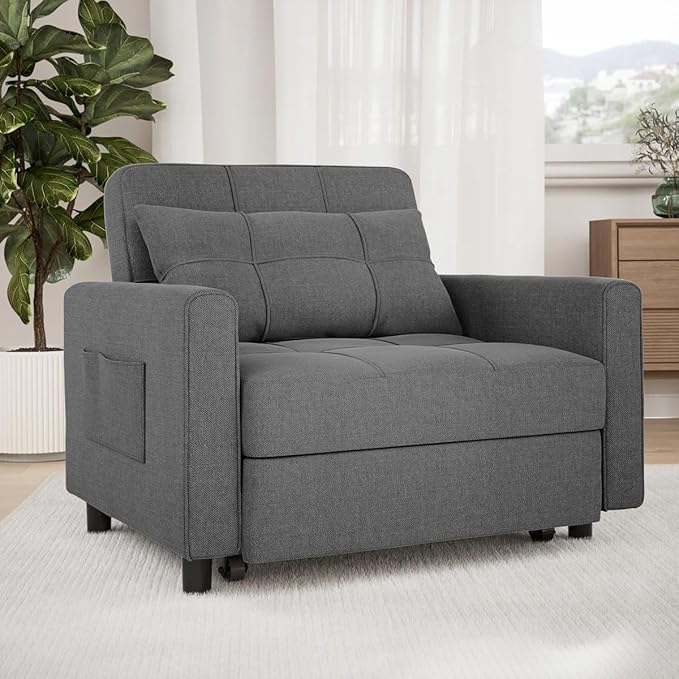 Eiram Zenfold 3-in-1 Sofa Cum Bed | Convertible Accent Chair