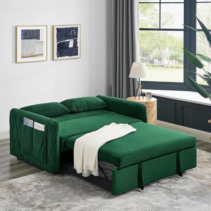 Eiram DuoNap 2‑Seater Sofa Cum Bed with Pull‑Out Bed