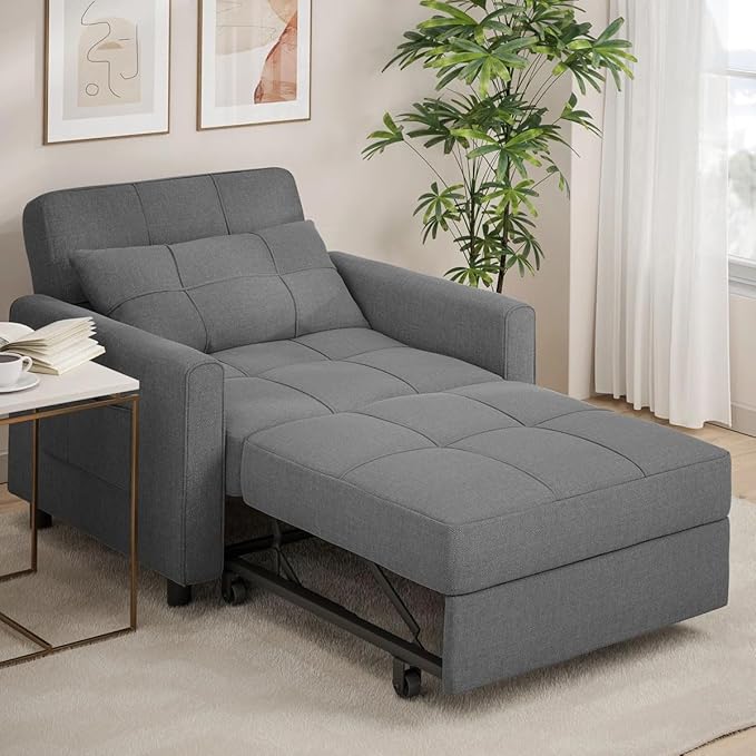 Eiram Zenfold 3-in-1 Sofa Cum Bed | Convertible Accent Chair