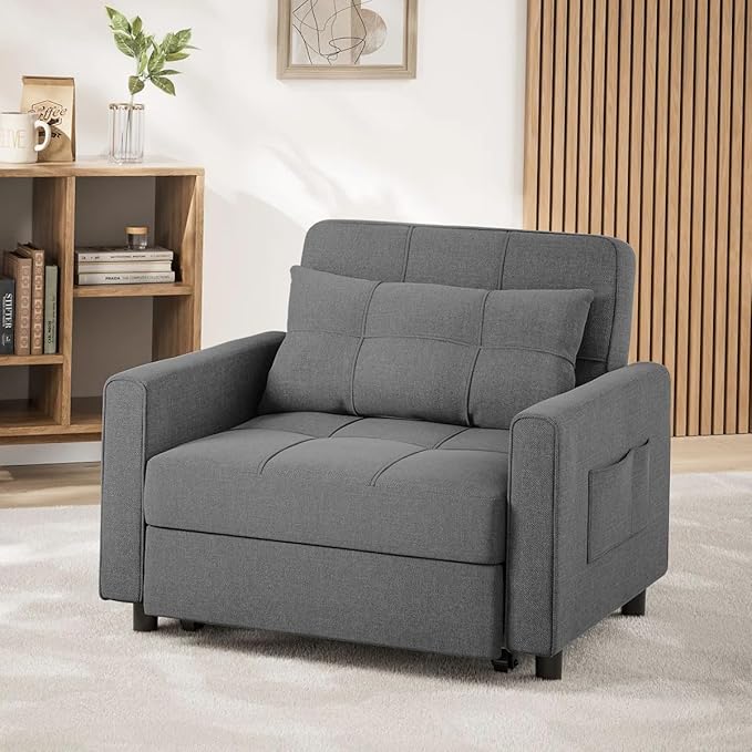 Eiram Zenfold 3-in-1 Sofa Cum Bed | Convertible Accent Chair