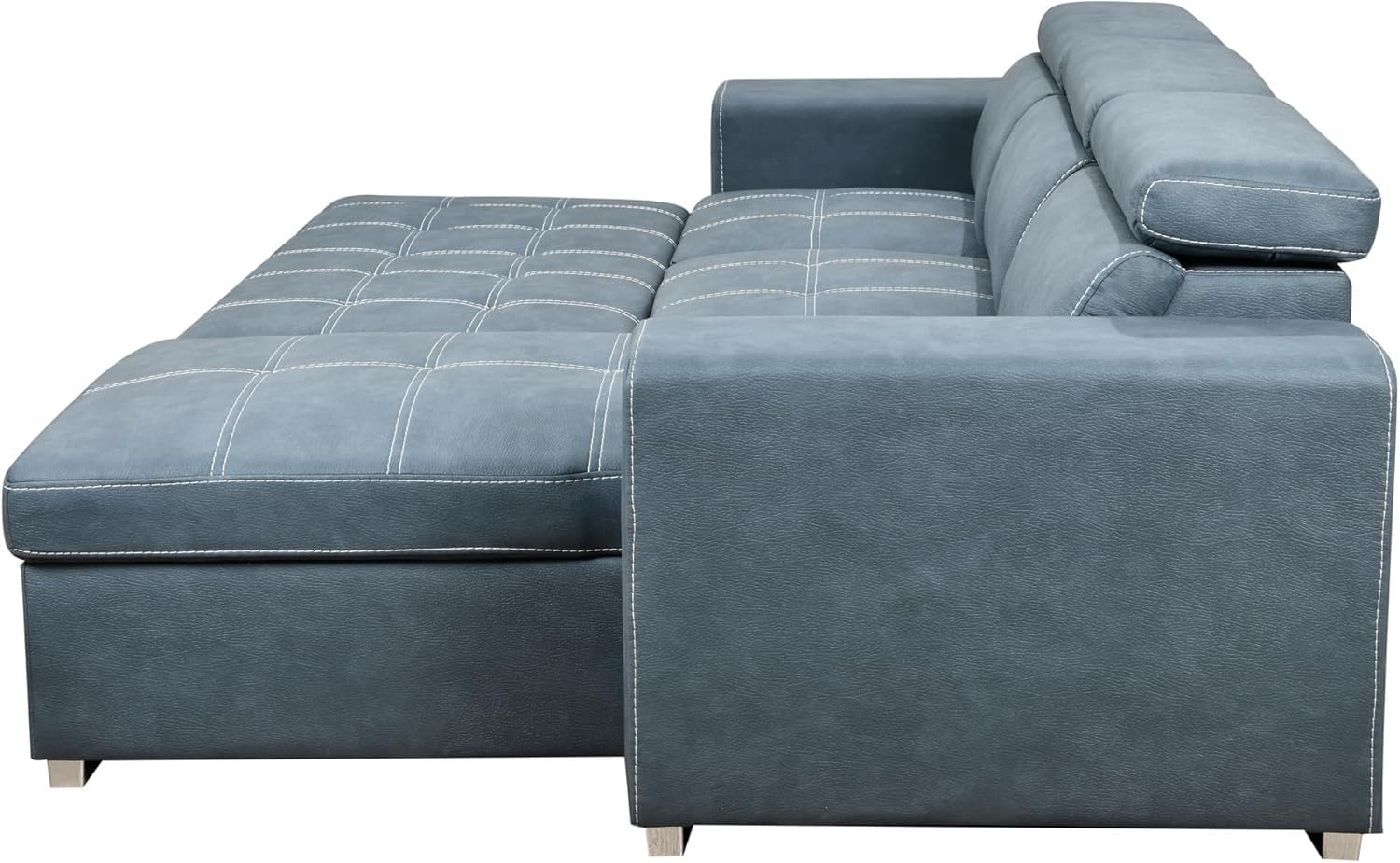 Eiram Flexora Luxe 5‑Seater L‑Shape Sofa Cum Bed with Pull‑Out Bed & Storage