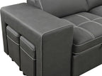 Eiram Flexora Luxe 5‑Seater L‑Shape Sofa Cum Bed with Pull‑Out Bed & Storage