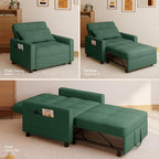 Eiram Zenfold 3-in-1 Sofa Cum Bed | Convertible Accent Chair