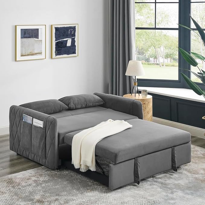 Eiram DuoNap 2‑Seater Sofa Cum Bed with Pull‑Out Bed