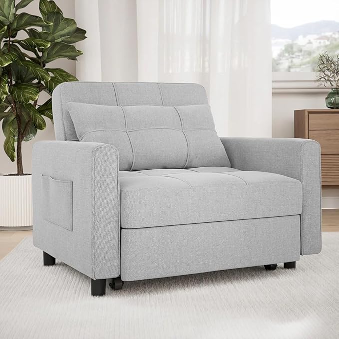 Eiram Zenfold 3-in-1 Sofa Cum Bed | Convertible Accent Chair