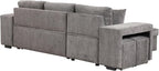 Eiram UrbanoFlex 5‑Seater Sofa Cum Bed with Storage