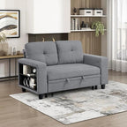 Eiram Damon 2‑Seater Sofa Cum Bed with Pull‑Out Bed & Side Shelf Storage