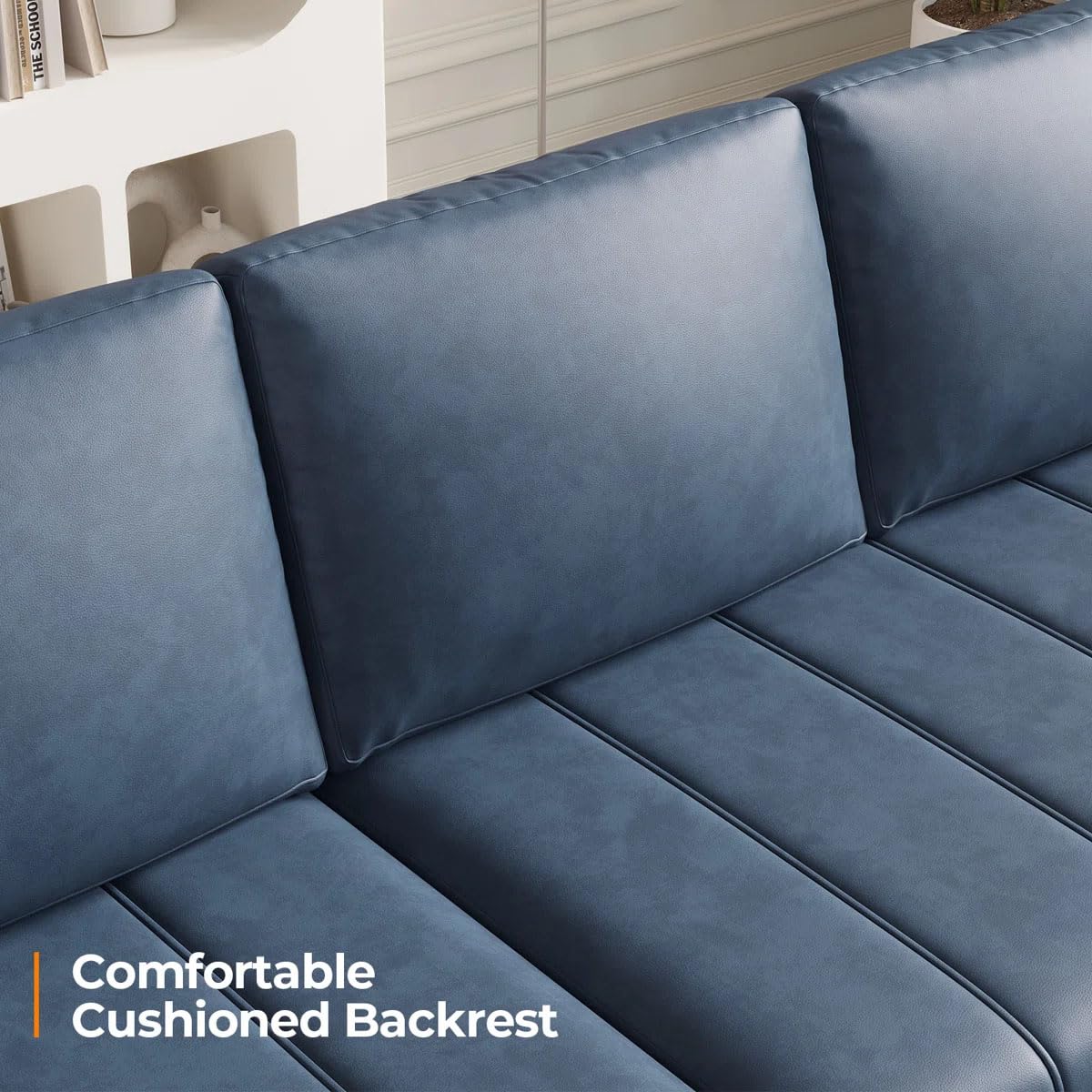 Eiram Berlin 5‑Seater L‑Shape Sofa Cum Bed with Hidden Storage & Magazine Pocket