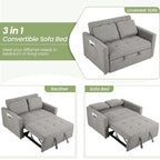 Eiram FlexiFold 3-in-1 Convertible Sofa Cum Bed for Living Room